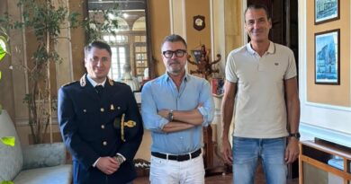 Fiuggi, Pasquale Gaudino nuovo dirigente del Commissariato: incontro con il sindaco Baccarini