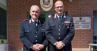 Alatri, dopo 39 anni di servizio Umberto Quarmi lascia l’Arma dei Carabinieri