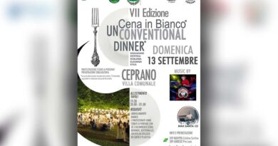 Ceprano, oggi la Villa Comunale si veste di bianco: torna la Cena in Bianco