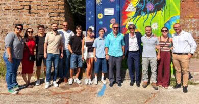 Ceccano, la cabina elettrica diventa un murale: la Mater Matuta in via Giacomo Matteotti