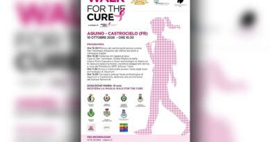 Aquino, torna la Walk for the Cure: il 30 ottobre la marcia rosa fino agli scavi di Aquinum