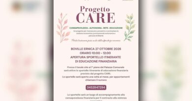 Boville Ernica: apre uno sportello di educazione finanziaria, primo appuntamento il 27 ottobre