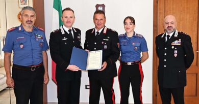 Frosinone, il brigadiere Giuseppe Ferrante va in congedo dopo 40 anni nell'Arma: l’ultimo arresto due giorni prima