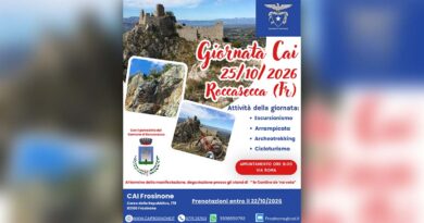 Roccasecca: domenica 25 ottobre la Giornata CAI tra escursioni, arrampicata, archeotrekking e cicloturismo