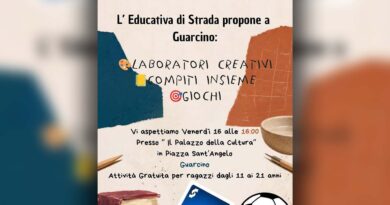 Guarcino, laboratori creativi, giochi e supporto allo studio: attività gratuite per giovani dagli 11 ai 21 anni