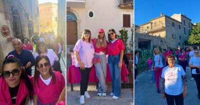 Colle San Magno, passeggiata per la prevenzione del tumore al seno: un ricordo per Doriana e Martina